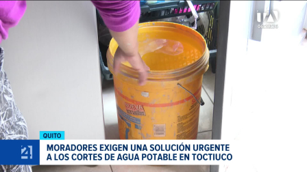 La falta de suministro durante todo el fin de semana encendió el malestar en este sector del centro de Quito. Un reportaje de Brigette Mancheno