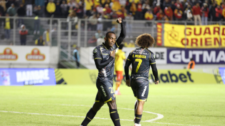 Aucas ante Barcelona por la fecha 29 del campeonato en el estadio Gonzalo Pozo RipaldaAPI / HAMILTON LOPEZ