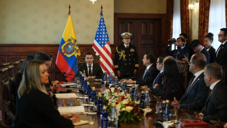 Marco Rubio se reunió con Daniel Noboa en el Palacio de Carondelet este 9 de septiembre de 2026.