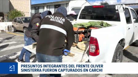La Policía Nacional desarticuló una estructura delictiva en la frontera; entre los aprehendidos consta un peligroso objetivo requerido por robo y asesinato. Un reportaje de Jairo Jácome