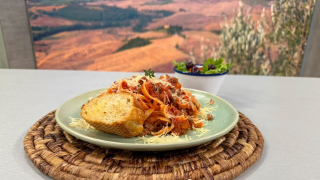 Este viernes 11 de septiembre del 2026 preparamos tagliatelle al ragú, la receta de Cocinando esTAmañana, junto al chef Felipe Campana.