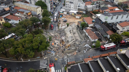 Tragedia en Brasil tras el colapso de un edificio.