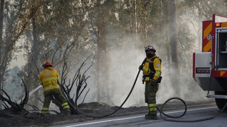 Los Bomberos atendieron la emeregencia en La Vicentina