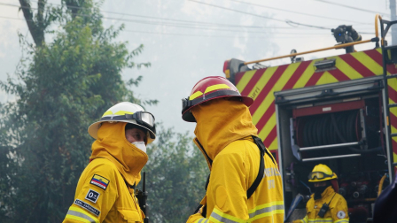 Los Bomberos lograron controlar el incendio en el sector de La Vicentina