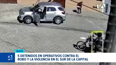 Las intervenciones permitieron incautar armas, además, en la av. Ajaví las autoridades rastrean a una banda dedicada al robo de vehículos y autopartes. Un reportaje de Brigette Mancheno
