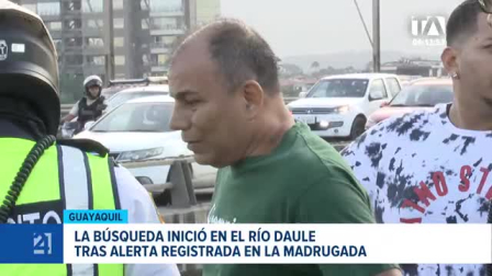 Pese a los operativos desplegados sobre el río Daule, los equipos de rescate aún no logran dar con el paradero del ciudadano siniestrado. Un reportaje de Paula Kuhn