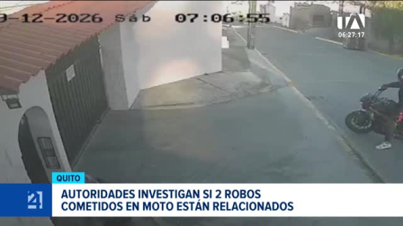 Las autoridades analizan videos para determinar si una misma motocicleta está detrás de los robos registrados en el norte de Quito. Un reportaje de Brigette Mancheno