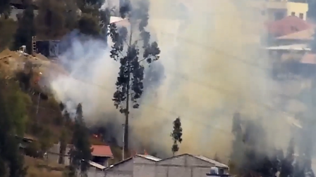 Cámaras del ECU 911 detectan incendio forestal cerca de zonas residenciales