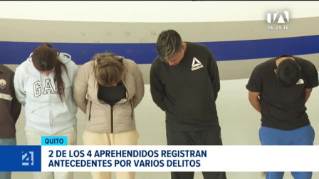 La Policía Judicial aprehendió a cuatro personas con historial delictivo que se dedicaban al robo y desguace de autos en el sur de Quito. Un reportaje de Nathalie Jiménez