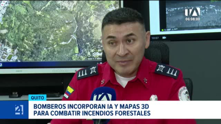 Bomberos de Quito suman herramientas tecnológicas para optimizar el monitoreo y la respuesta inmediata ante siniestros forestales. Un reportaje de Mishell Villacís
