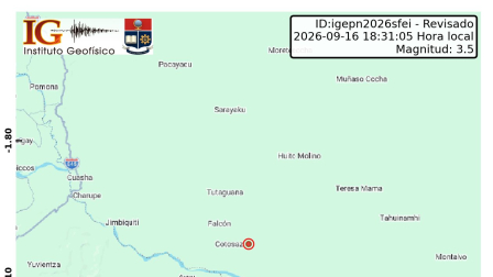 Sismo en Macas, Morona Santiago