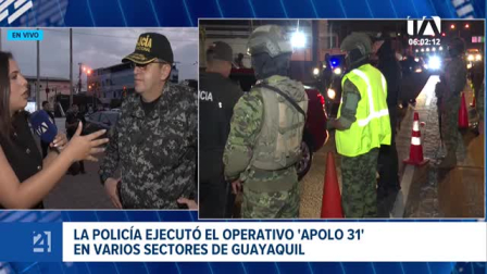 La intervención se ejecutó en medio del toque de queda. Varios sectores de Guayaquil fueron parte del operativo. Un reporte de Paula Kuhn