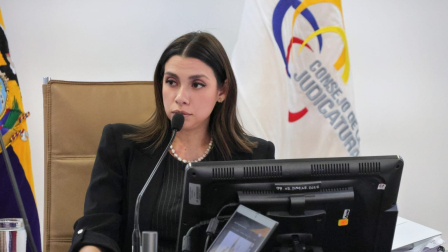 La presidenta de la Judicatura, Mercedes Caicedo, defiende la supresión de la Unidad Especializada Anticorrupción.