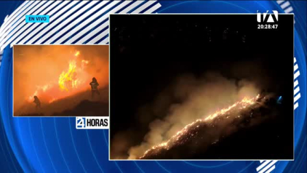 Los equipos de emergencia combaten las llamas en distintos sectores, mientras el fuego en el cerro Casitagua continúa expandiéndose. Un reportaje de Brigette Mancheno