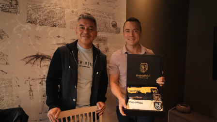 La reunión entre el presidente Daniel Noboa y el DT Marcelo Gallardo