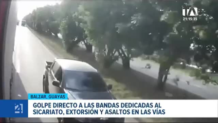 Tras un operativo militar en Guayas se logró la detención del sujeto grabado mientras disparaba contra un vehículo en plena carretera. Un reportaje de Catalina García