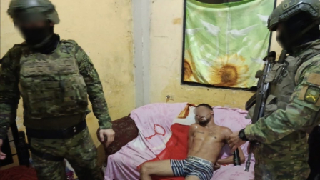 Personal dedl Ejército Ecuatoriano realizó la detención de alias "la Muerte", en Naranjal.