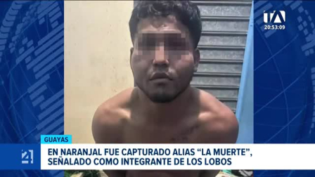 La Policía registró 68 aprehensiones en la Zona 8, mientras que el Bloque de Seguridad capturó en Naranjal al peligroso sicario de Los Lobos. Un reporte de Camila Guevara