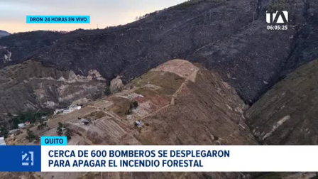 Los equipos de socorro lograron liquidar los focos de calor y mantienen tareas de enfriamiento y monitoreo en el sector para evitar reactivaciones. Un reporte de Brigette Mancheno