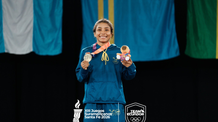 Lucía 'La Tigra' Yépez ganó medalla de oro en los Juegos Suramericanos Santa Fe 2026.