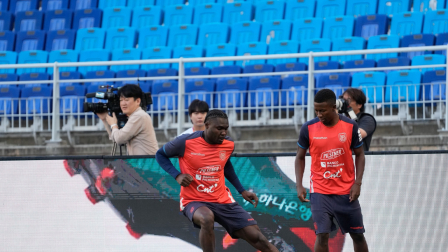 Un entrenamiento de la Selección de Ecuador para la fecha FIFA