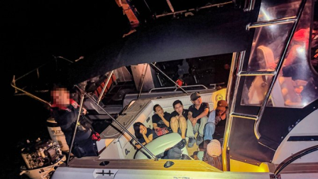 Varios migrantes fueron interceptados en una embarcación que pretendía entrar de forma irregular a Florida, EE.UU.