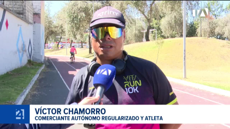 El comerciante de 49 años ha conquistado tres podios en su trayectoria de vida luego de superar la pérdida de una extremidad y un coma. Un reportaje de Mishell Villacís