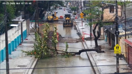Las fuertes lluvias en Guayaquil provocaron inundaciones y emergencias en distintos sectores.