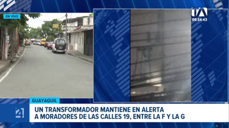 Un transformador mantiene en alerta a moradores de las calles 19, entre la F y la G, donde la situación genera preocupación entre quienes viven en el sector. Un reportaje de Ever moreira