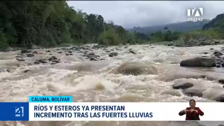 La situación causa preocupación entre los habitantes de Caluma ante el recuerdo de los daños sufridos en anteriores temporadas invernales. Un reportaje de Jonathan Quezada