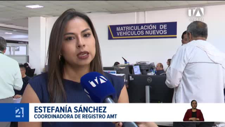 Autoridades recuerdan que los propietarios de automotores con placas terminadas en 1, 2, 3 o 4 tienen hasta noviembre para matricular sin pagar la multa por calendarización. Un reportaje de Stephany Paz