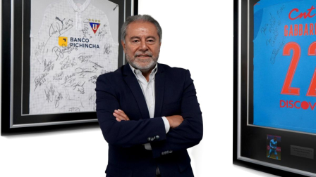 El presidente de Liga de Quito, Isaac Alvarez, estará al frente de LDU hasta el 2031