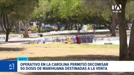 Intervenciones entre el Municipio de Quito y las Fuerzas Armadas identificaron a consumidores y microcomerciantes que operaban en el Parque La Carolina. Un reportaje de Brigette Mancheno