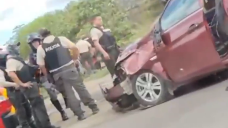 La Policía Nacional liberó a una víctima de secuestro tras una persecución en el centro de Portoviejo, en la provincia de Manabí.