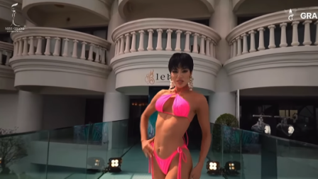 Shyare Andrade brilla en el desfile en traje de baño del Miss Grand International 2026