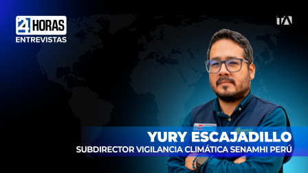 “El Niño nos une, el clima no ve fronteras, no ve países”, dice Yury Escajadillo, Subdirector de Vigilancia Climática del Senamhi-Perú, sobre los efectos de el fenómeno de El Niño.