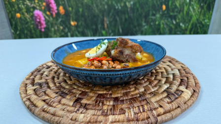 Este miércoles 30 de septiembre del 2026 preparamos sopa uchu jacu, la receta de Cocinando esTAmañana, junto al chef Felipe Campana.