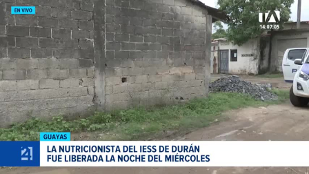La funcionaria fue rescatada la noche del miércoles mediante la intervención de unidades especializadas de la Policía Nacional. Un reportaje de Macarena Larrea