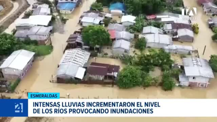 Las continuas precipitaciones registradas en las últimas horas provocaron el aumento en los caudales de varios ríos de la provincia verde, causando graves afectaciones materiales. Un reporte de Gregory Rosero