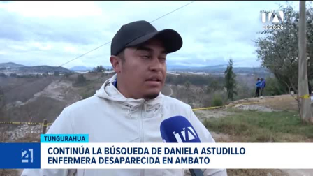 Organismos de socorro rastrean la zona cercana al domicilio de la enfermera de 30 años, investigando la hipótesis de una caída accidental a un barranco. Un reportaje de Edith Jácome