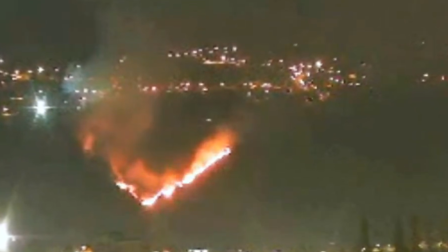 Incendio forestal de gran magnitud en Ambato: brigadas combaten las llamas en Apagua