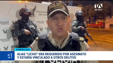 El sujeto es investigado por su implicación en hechos violentos y secuestros extorsivos registrados en la parroquia Borbón, cantón Eloy Alfaro. Un reportaje de Gregory Rosero