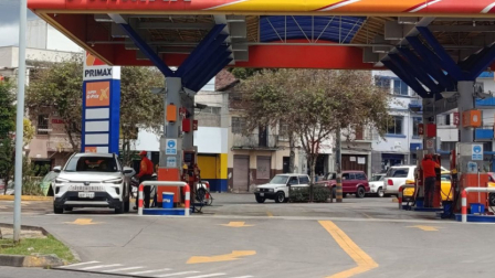 Estación de gasolina en Ecuador.