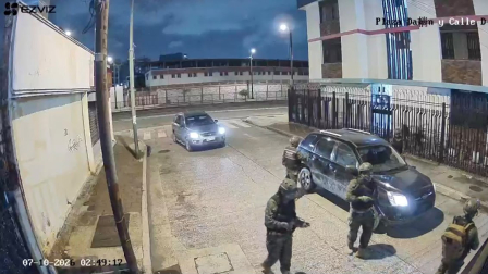 Ingreso de un presunto allanamiento de falsos militares en Guayaquil