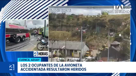 El percance aéreo se registró en la terminal cuencana al momento en que la aeronave realizaba la maniobra de despegue. Un reportaje de Iván Rodríguez