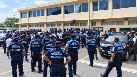 Agentes metropolitanos protestan en Guayaquil