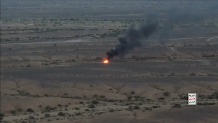 Esta captura de pantalla, tomada de un video difundido por el Centro de Medios de Ansarullah el 10 de octubre de 2026, muestra lo que describen como un incendio a lo lejos tras un ataque con drones contra las fuerzas gubernamentales yemeníes respaldadas por Arabia Saudita.