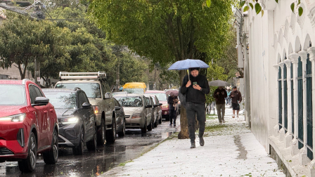 La granizada que cayó en Quito el pasado miércoles 7 de octubre.