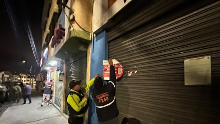 Un taller de motos fue clausurado en el sector de La Ferroviaria, al sur de Quito. Según la AMC, habría servido de fachada para la venta de drogas.