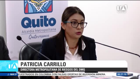 Informan que los accesos al Metro de Quito figuran entre los puntos vulnerables a la acumulación de agua e inundaciones por las precipitaciones. Un reportaje de Stephany Paz